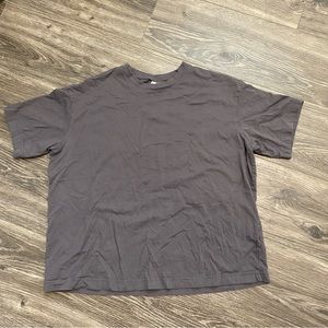 H&M boxy unisex gray tee, size M